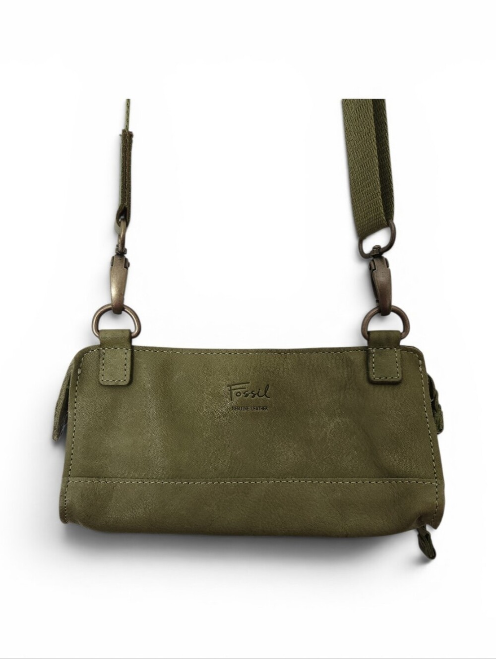 Fossil Leather Crossbody Wallet - Picture 2 of 8